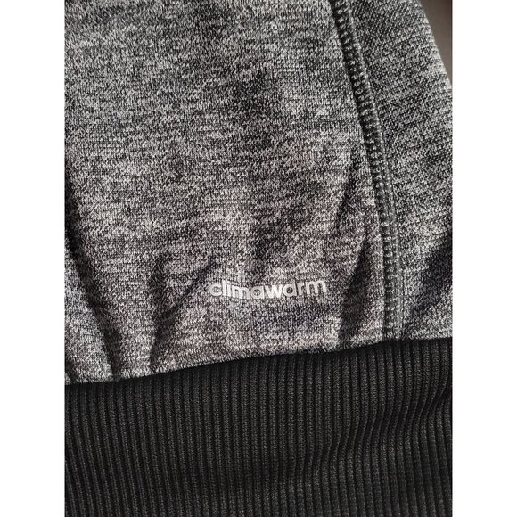🌼HP🌼 Adidas Women's ClimaWarm Full Zip Heather Gray/Black Fleece Jacket - M - Picture 10 of 11